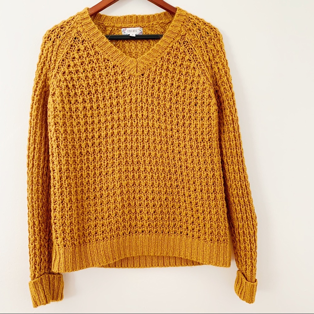 Medium Gold Knit Sweater